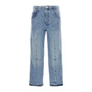 Isabel Marant Najet Patchwork Denim Jeans Blue, Dam