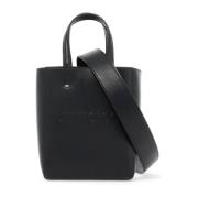 Jimmy Choo Präglad Logotyp Läder Toteväska Black, Dam