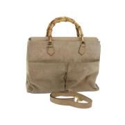 Gucci Vintage Pre-owned Mocka gucci-vskor Beige, Dam