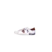 Philippe Model Logo Sneakers Mocka Gummisula Broderad White, Herr