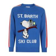 MC2 Saint Barth Klassisk Crewneck Sweater Blue, Herr