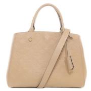 Louis Vuitton Vintage Pre-owned Tyg louis-vuitton-vskor Beige, Dam