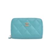 Chanel Vintage Pre-owned Laeder plnbcker Blue, Dam