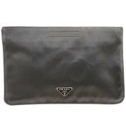 Prada Vintage Pre-owned Tyg kuvertvskor Black, Dam