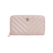 Chanel Vintage Pre-owned Laeder plnbcker Pink, Dam