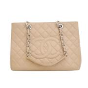 Chanel Vintage Pre-owned Laeder chanel-vskor Beige, Dam