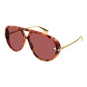 Bottega Veneta Brun Pilot Solglasögon Bv1274S-003 Brown, Unisex