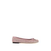 Jimmy Choo Glittrig Elm Ballerina Flats Pink, Dam