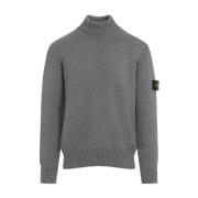 Stone Island Grå Tröja för Män Aw24 Gray, Herr