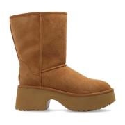 UGG Plattformsstövlar Klassisk Kort Ny Höjd Beige, Dam