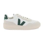 Veja Spårbar Läder Sneakers med Ikonisk V White, Dam