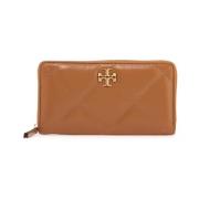 Tory Burch Quiltad Continental Plånbok Brown, Dam