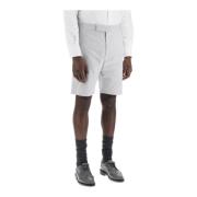 Thom Browne Randiga Bermuda Shorts för Män Gray, Herr