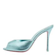 Christian Louboutin Pre-owned Pre-owned Laeder sandaler Blue, Dam