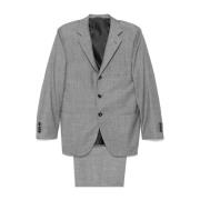 Kiton Grå Ull Blazer och Byxor Set Gray, Herr