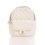 Chanel Vintage Pre-owned Laeder chanel-vskor Beige, Dam