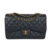 Chanel Vintage Pre-owned Tyg chanel-vskor Black, Dam