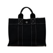 Hermès Vintage Pre-owned Canvas handvskor Black, Dam