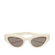 Alexander McQueen Pre-owned Pre-owned Acetat solglasgon Beige, Dam