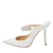 Jimmy Choo Pre-owned Pre-owned Tyg sandaler White, Dam