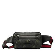 Gucci Vintage Pre-owned Tyg crossbodyvskor Black, Dam