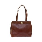 Salvatore Ferragamo Pre-owned Pre-owned Laeder axelremsvskor Brown, Da...