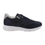 Nerogiardini Läder Herr Sneakers Elegant Bekväm Blue, Herr