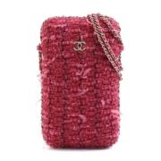 Chanel Vintage Pre-owned Tyg axelremsvskor Pink, Dam