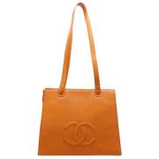 Chanel Vintage Pre-owned Laeder totevskor Brown, Dam