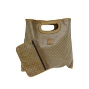 Celine Vintage Pre-owned Canvas handvskor Beige, Dam