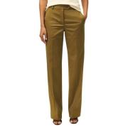 Brooks Brothers Wide-Leg Advantage Chino Byxor Green, Dam