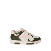 Off White Gröna Sneakers med Pil Motiv Multicolor, Dam