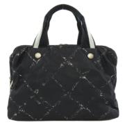 Chanel Vintage Pre-owned Nylon chanel-vskor Black, Dam