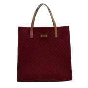 Gucci Vintage Pre-owned Tyg totevskor Red, Dam