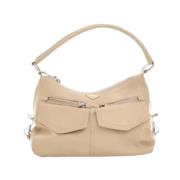 Prada Vintage Pre-owned Laeder handvskor Beige, Dam