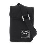 Maison Kitsuné Traveller Crossbody Axelväska Black, Herr