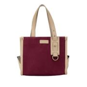 Burberry Vintage Pre-owned Canvas totevskor Red, Dam