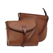 Burberry Vintage Pre-owned Laeder axelremsvskor Brown, Dam