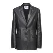 Msgm Elegant Svart Jacka Dammode Black, Dam