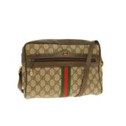 Gucci Vintage Pre-owned Canvas gucci-vskor Beige, Dam