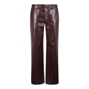 Federica Tosi Vinaccia Byxor Aw24 Dammode Brown, Dam