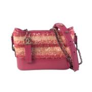 Chanel Vintage Pre-owned Tyg chanel-vskor Pink, Dam