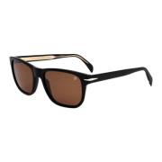 Eyewear by David Beckham Klassiska Svarta Solglasögon Db1045/S Black, ...