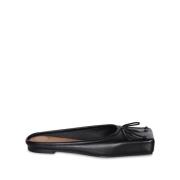 Jacquemus Svarta Ballerinaskor Elegant Läder Black, Dam