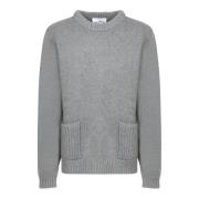 Kujten Grå Stickat Aw24 Gray, Dam