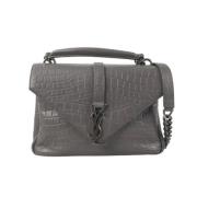 Yves Saint Laurent Vintage Pre-owned Laeder handvskor Gray, Dam