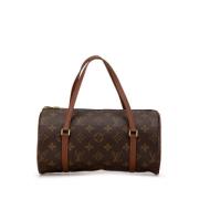 Louis Vuitton Vintage Pre-owned Canvas handvskor Brown, Dam