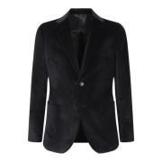 Lardini Svart Blazer för Män Black, Herr