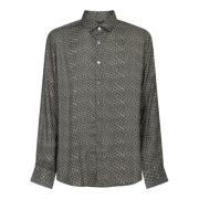 Canali Gröna T-shirts & Polos för män Green, Herr