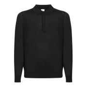 PS By Paul Smith Svart Merinoull T-shirt Black, Herr